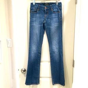 133.  Seven7 Jeans Boot Cut 5 Pocket Zipper Jeans
